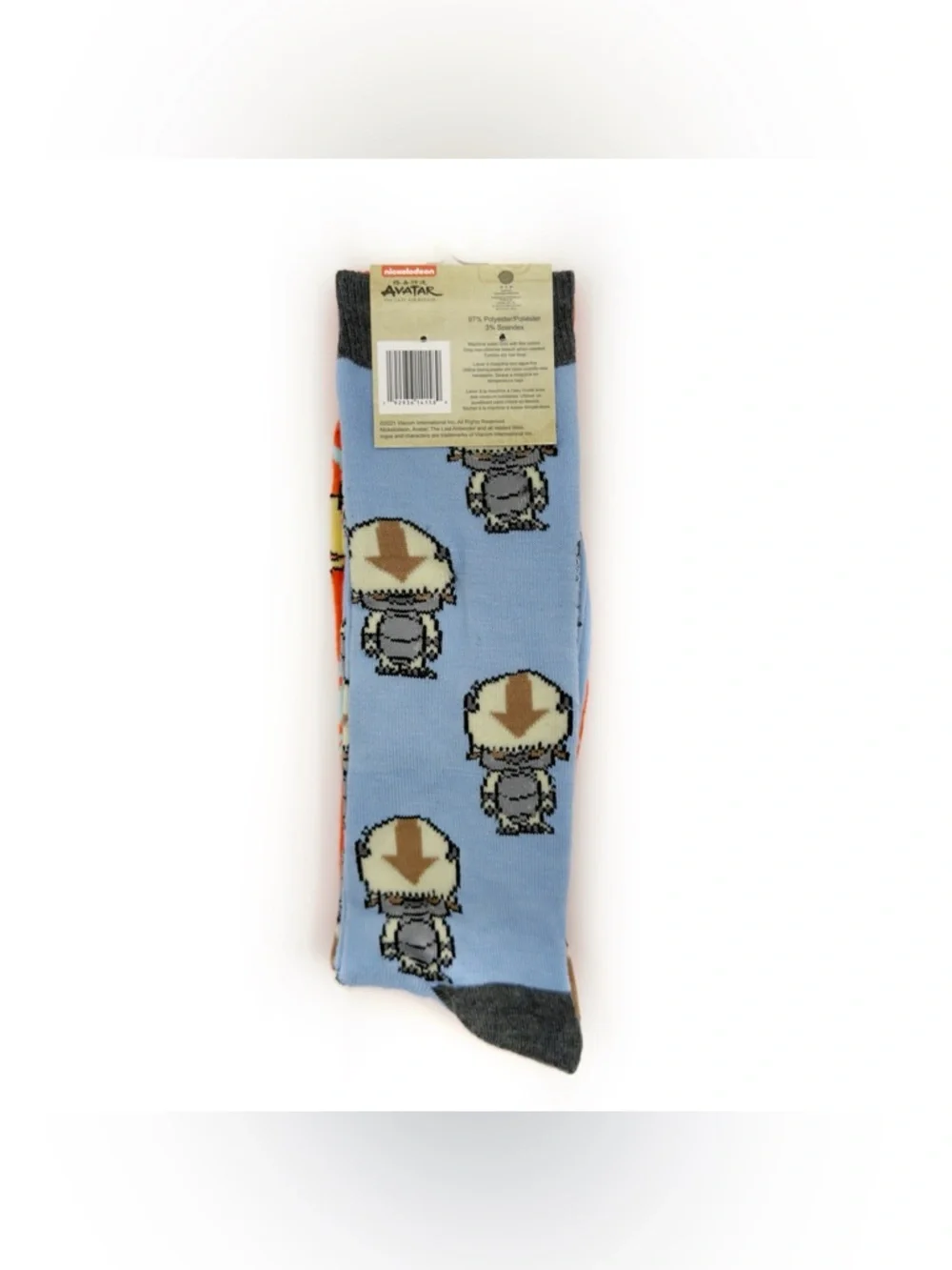 Avatar the Last Airbender Crew Socks Mens Womens Aang Appa Nickelodeon
